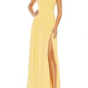 Nwt Mac Duggal Yellow Maxi